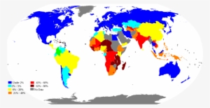 World Poverty Map B A A C X - Tragic World Map #2342969