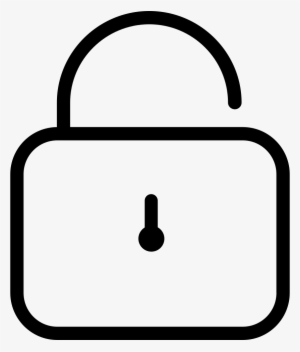 Font Lock Comments - Lock Icon Thin Png #2343607