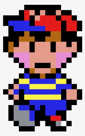 Share This - - Ness Earthbound Pixel Art - Free Transparent PNG ...