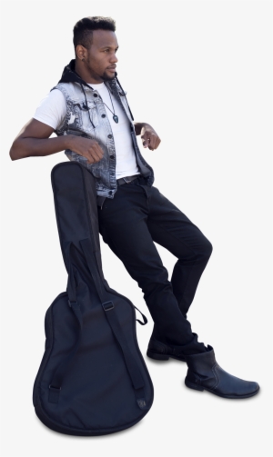 Music Artist Man With Guitar - African American Cut Out #2344870