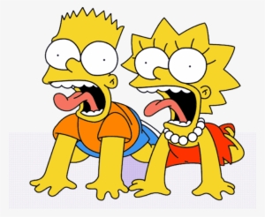 Share This Image - Lisa And Bart Png #2344980