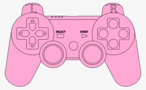 Ps3 Controller Pink Clip Art - Ps4 Coloring Pages #2344983