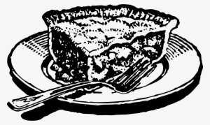 Pies Clipart Plate - Slice Of Pie Drawing #2345496