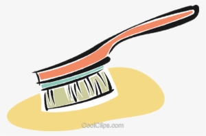 Hair Brush Royalty Free Vector Clip Art Illustration - Clipart Hairbrush #2345742