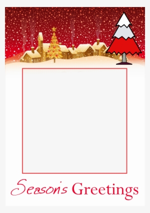 Christmas Snowy Picture Frame Card - Gorgeous Vintage Merry Christmas Print Throw Pillow #2346381