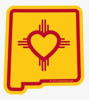 Heart In New Mexico Sticker - New Mexico Sticker #2347266