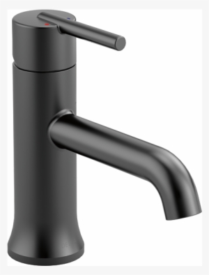 Single Handle Bathroom Faucet - Delta Trinsic Faucet Matte Black #2347491