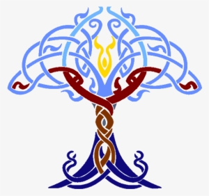 Druid Clan Of Celliwig - Yggdrasil Wandtattoo #2348165