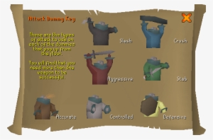 Dummy Room Attack Styles - Runescape #2348465