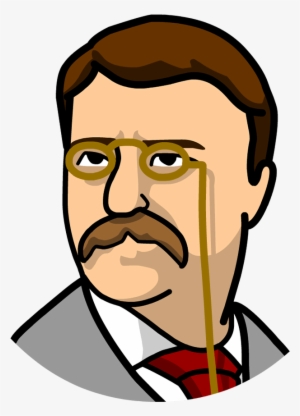 Time Zone X - Teddy Roosevelt Cartoon Face #2349058
