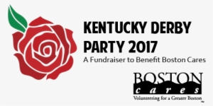 Boston Cares Kentucky Derby Party - Rose Silhouette Clip Art #2349432