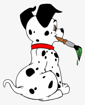 Dalmatian Clipart Domino - 101 Dalmatians Puppys Png #2350443