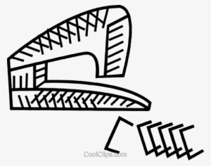 Stapler With Staples Royalty Free Vector Clip Art Illustration - Staples Clip Art #2350466