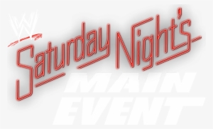 Wwe Saturday Night's Main Event Logo #2353097