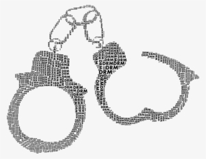 Picture Of Police Handcuffs - Art Handcuff Png #2353974