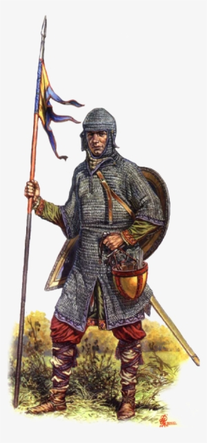 The Average Knight In The Anarchy Period Wears Chainmail - 11th Century Norman Knight #2354116