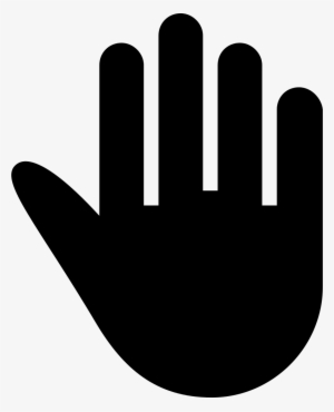 High Five Black Hand Silhouette Comments - Silueta De Mano Negra #2354905