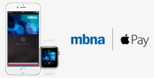 A Smartphone, Smartwatch And The Mbna And Apple Pay - Virtual Credit Card Apple Pay #2355732