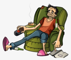 Share This Image - Man Watching Tv Cartoon Drawing #2358446