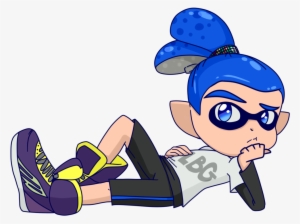 Anime Boy Clipart Lazy - Splatoon Inkling Boy Drawing #2358494