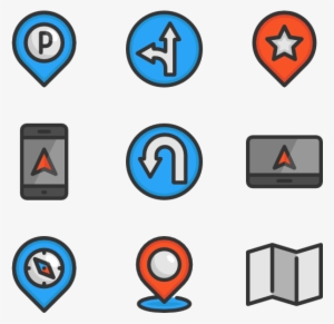 Gps Png Image Background - Gps Icon Vector #2360093