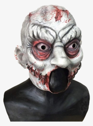 Open Mouth Latex Killer Clown Mask - Mask #2360553