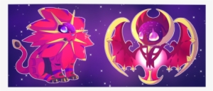 Smol Shiny Solgaleo And Lunala - Fanart Solgaleo Y Lunala #2361259