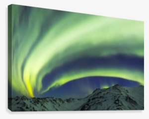 Aurora Borealis Stretches Over Mountains Within Denali - Mountains At Night In The Winter #2361284