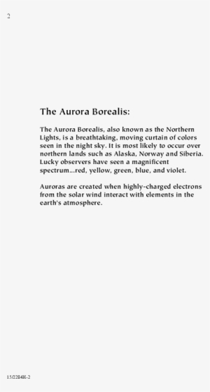 Aurora Borealis Thumbnail Aurora Borealis Thumbnail - Document #2361473