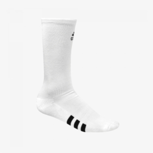 Adidas Golf Single Crew Socks Ae6222 - White Sock Black Background #2361811