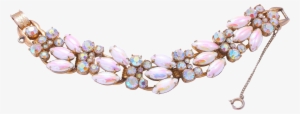 The Mix Of The Iridescent Pearlized Navette And Sparkling - Necklace #2361881