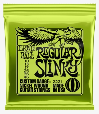 Regular Slinky Nickel Wound Electric Guitar Strings - Ernie Ball 2221 Electric Guitar Strings Slinky Nickel #2363797