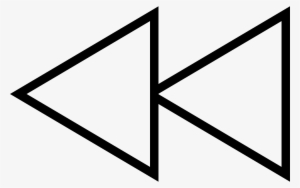 Png File - White Rewind Button Png #2363953