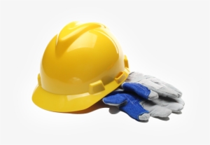 Safety Equipment Png Clipart - Hard Hat And Gloves #2365587
