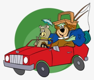 Cindy & Yogi In Car - Yogi Bear Car #2365616