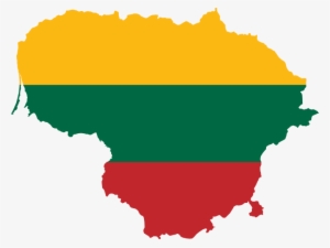 Representing Lithuania In March Madness - Lithuania Flag Map #2365938