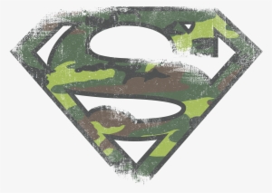 Superman Distressed Camo Shield Men's Long Sleeve T-shirt - Superman Pink #2367472