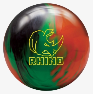 Rhino Black Green Orange Brunswick Bowling Png Rhino - Brunswick Rhino Cobalt Aqua Teal Pearl #2367702