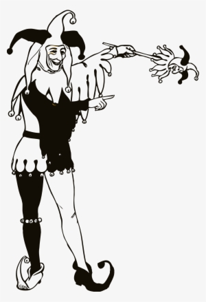 Medieval Clipart Jester - Jester Clipart Black And White #2367898