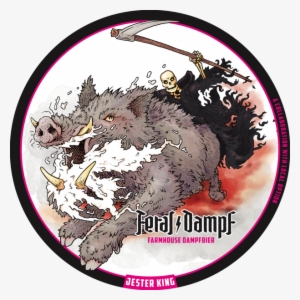 Feral Dampf Release And Jester King Tapping Event - Jester King Brewing Label #2368173