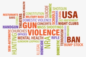 Adult Content Safesearch Word Cloud, Gun Violence, - Graphic Design #2368667