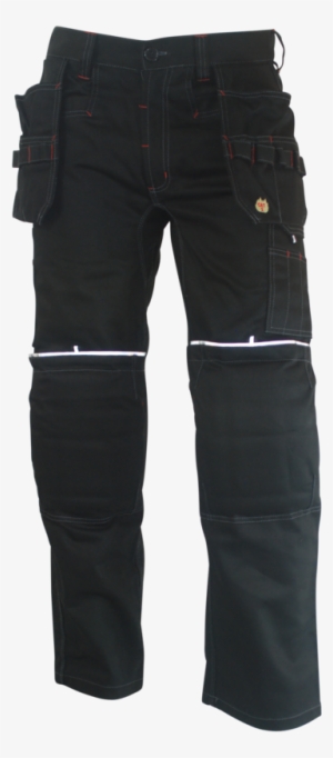Pant Black Color Special Nuts And Bolts Pockets Fr - Pocket #2368798