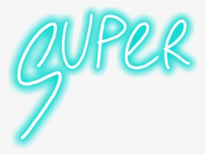 Super Words Glow Draw Summervibes Blue Lights - Glow Words Png #2369678