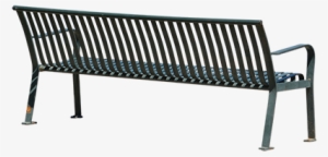 Just A Standard Steel Park Bench Painted Green - Bench #2370098