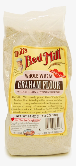 Flour Png Download - Bob's Red Mill Whole Wheat Graham Flour, 24 Oz, (pack #2370387