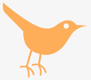 Light Orange Twitter Bird Icon Svg Clip Arts 600 X #2370596