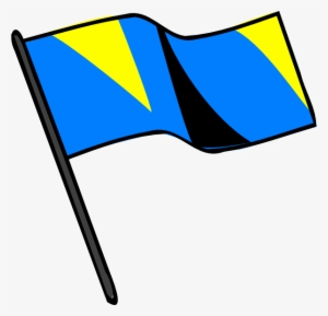 Blue Gold Black Flag Svg Clip Arts 600 X 578 Px #2370825