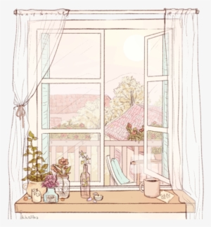 Art, Window, And Draw Image - Open Window Drawing #2371320
