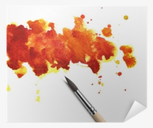Abstract Watercolor Painted Background With Brush Poster - Poster Backgrounds #2371383