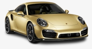 Gold Porsche 911 Turbo Aerokit Car Png Image - Porsche 991 Turbo Aerokit #2374420